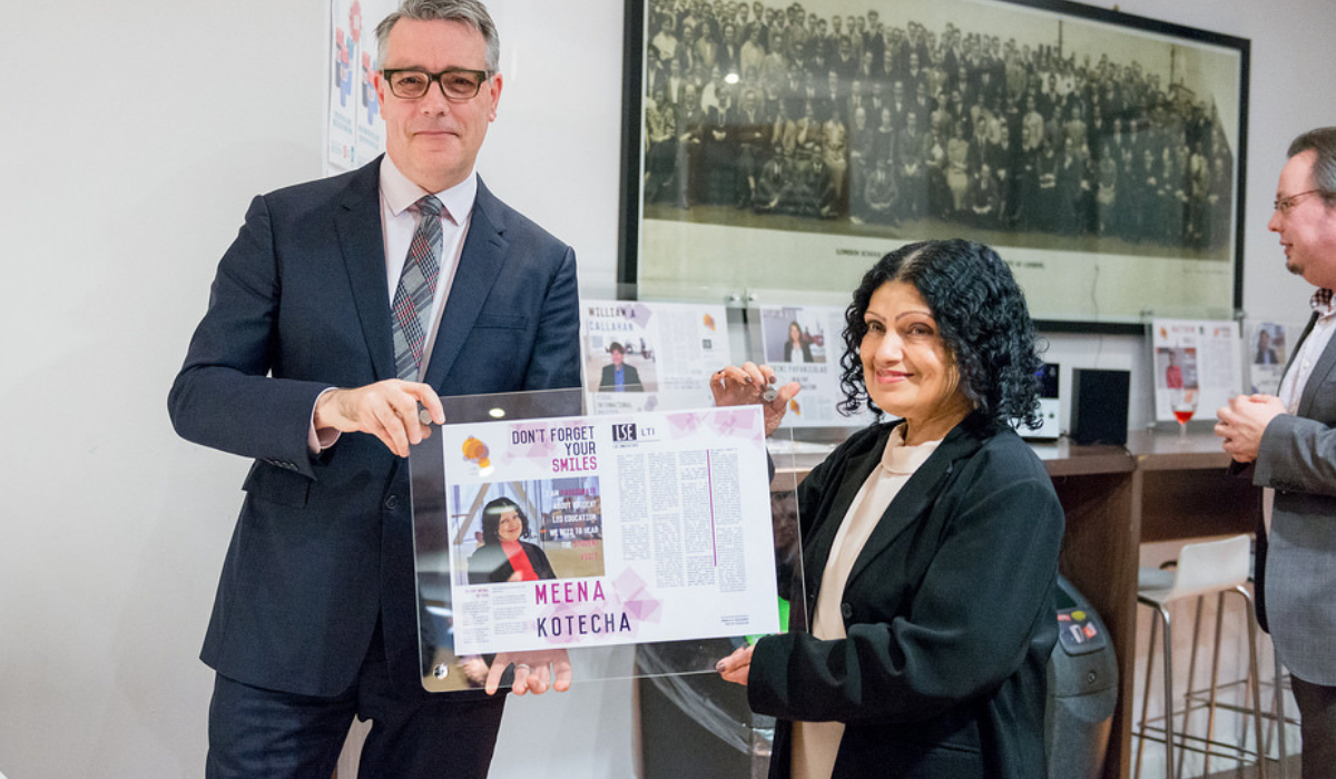 Receiving the LSE Innovator award from Nicholas Deyes, Director of Information, Management & Technology, LSE