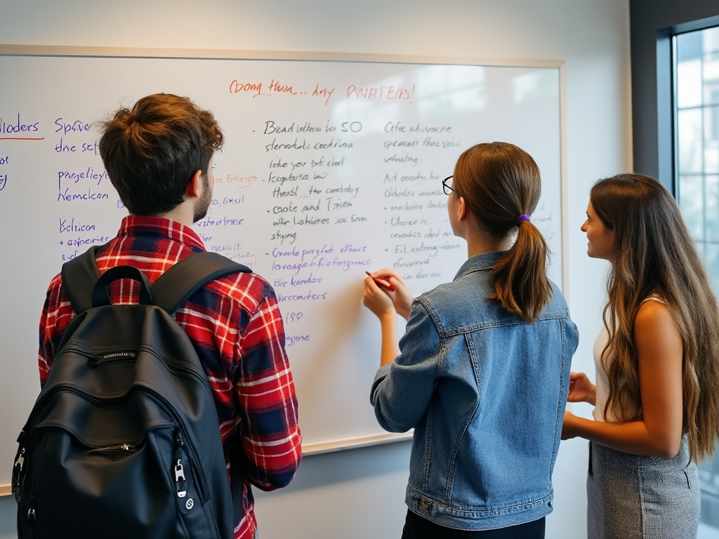 students at whiteboard